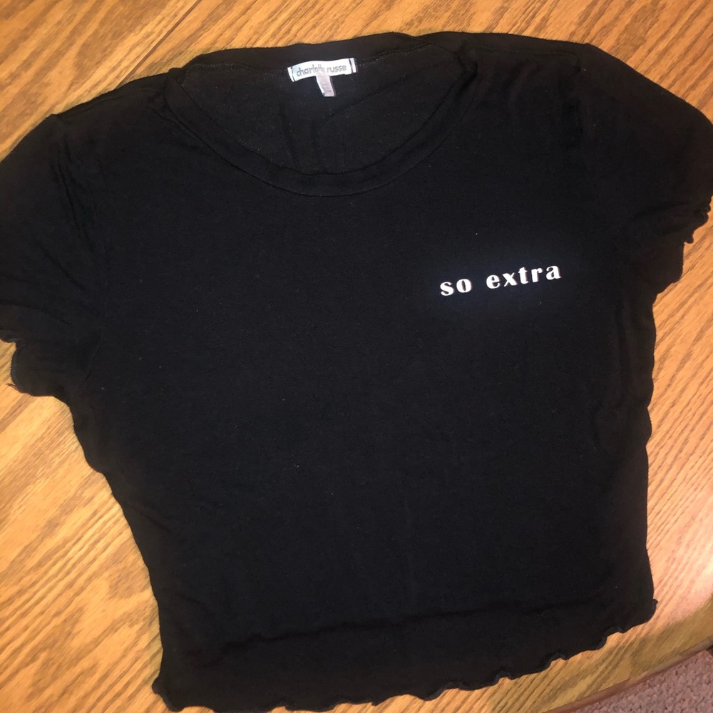 Black xs cute t shirt